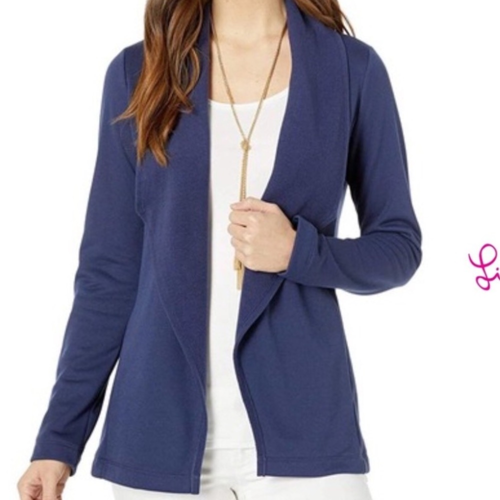 Lilly Pulitzer Women's Galia Navy Blue Cardigan
